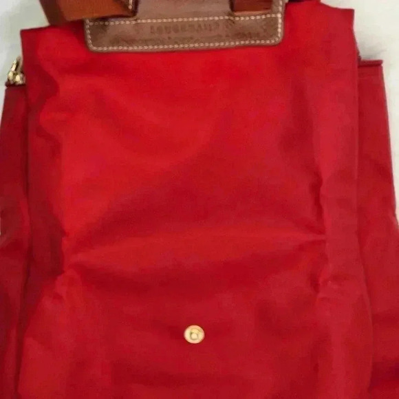 Red LongChamp Versatile Backpack - Picture 5 of 16